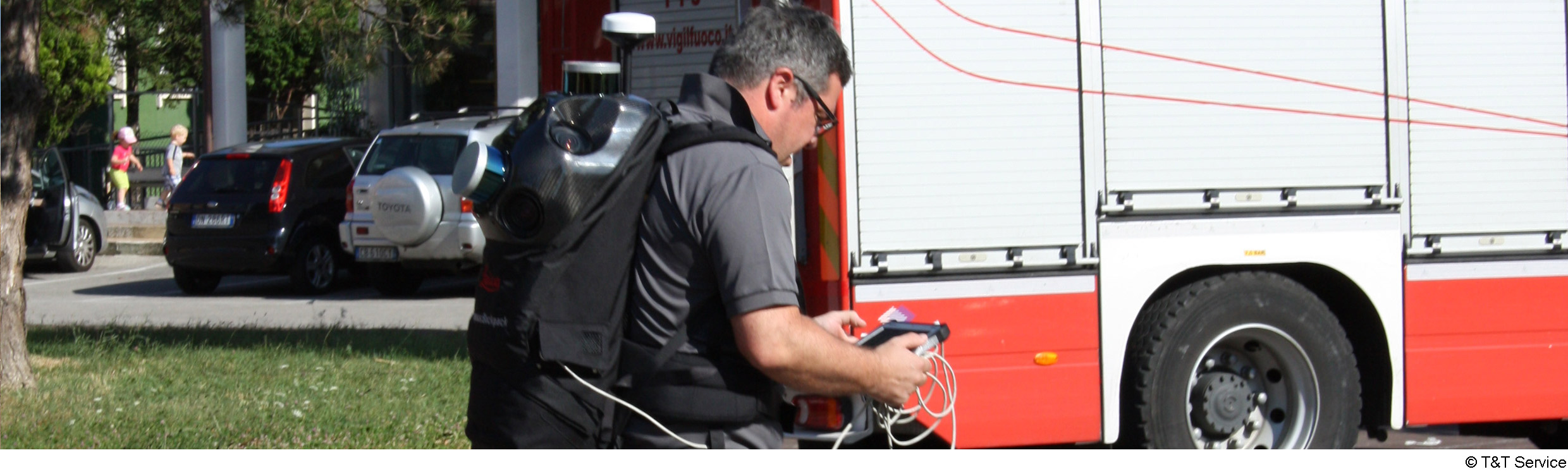 Mobile mapping a disaster area